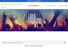 Tablet Screenshot of lulutickets.com